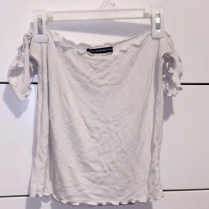 Brandy Melville Off the shoulder crop top